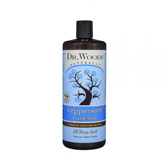 Dr Woods Castile Soap Peppermint - 946ml