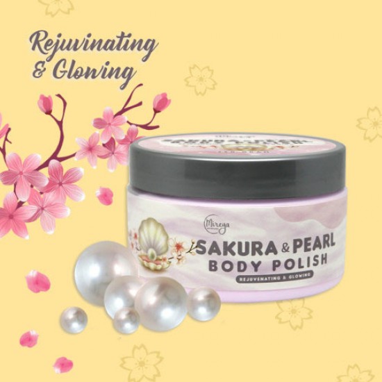 Mireya Body Polish / Body Scrub - Sakura and Pearl Rejuvenating Glowing - 250gr