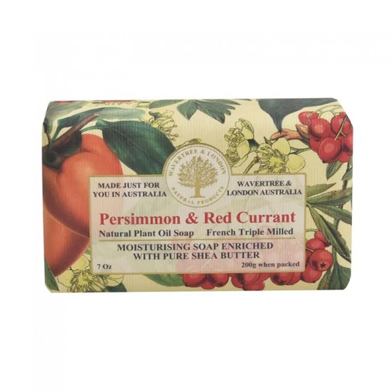 Wavertree & London Australia Bar Soap - Persimmon  & Red Currant - 200gr
