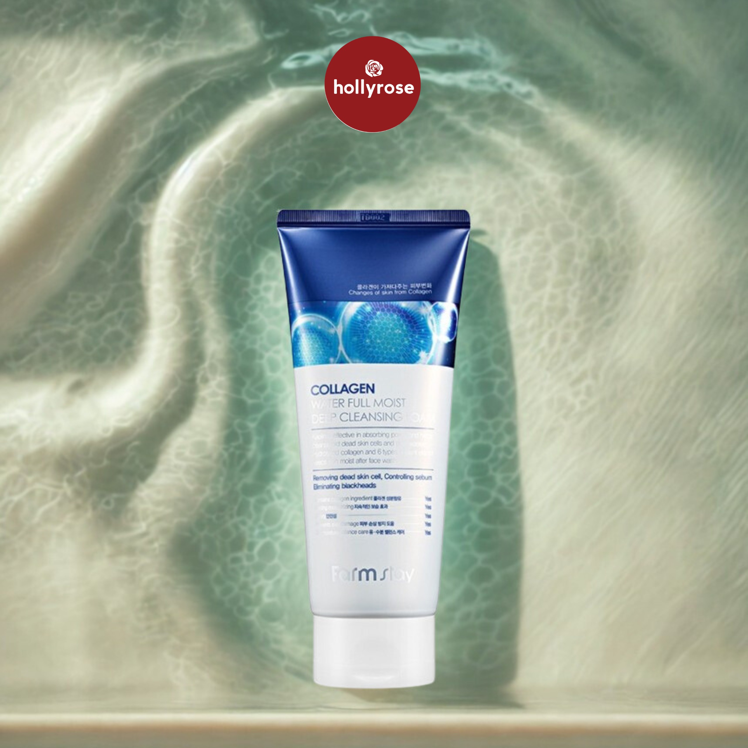 Farm Stay Collagen Water Full Moist Deep Cleansing Foam - 180ml
